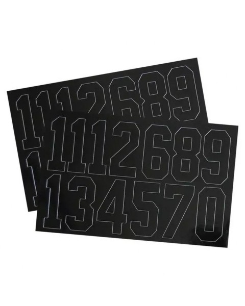 A&R Number Decals Black 2