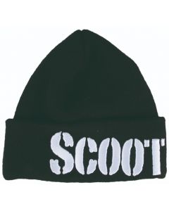 Chilli beanie scoot or die black